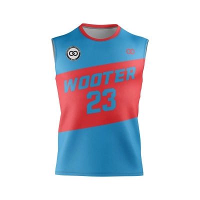  Custom Sleeveless Crew Neck Volleyball Jerseys