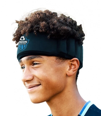 protective soccer headband worn during play