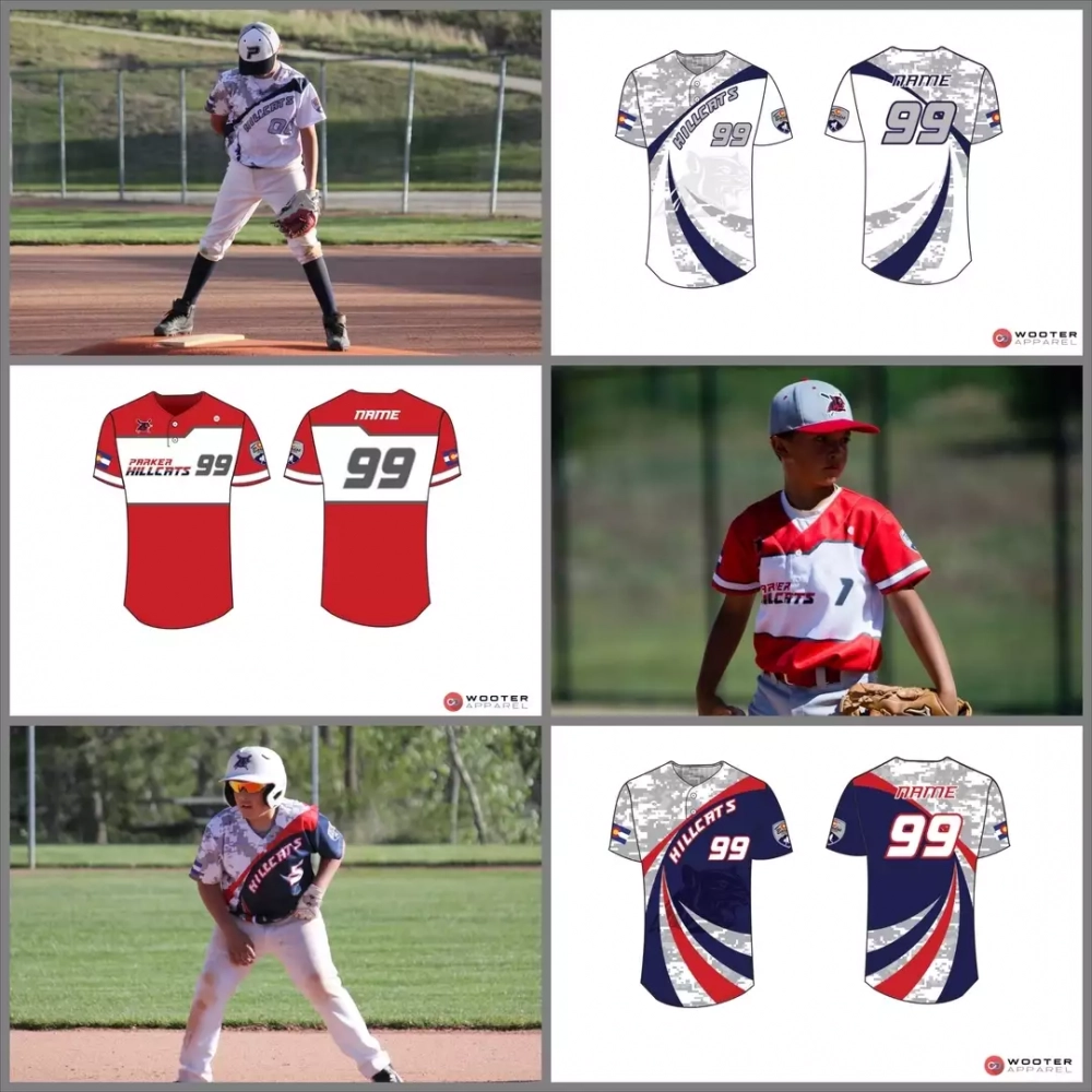 Player from team Hillcats waering  Wooter  Custom Lightweight 2-Button Baseball Jerseys