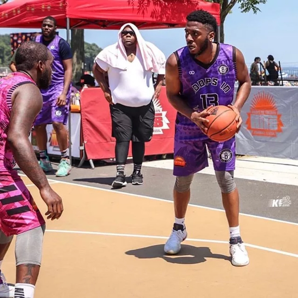 Player Wearing Wooter Custom Reversible Basketball Shorts | Wooter Apparel