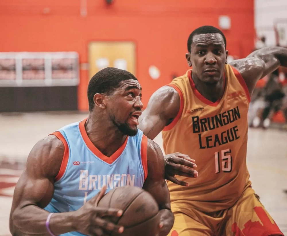 Wooter Custom V-Neck Basketball Jerseys - Brunson- white design