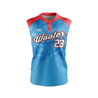 Buy Custom Sleeveless 2-Button Baseball Jerseys Online | Wooter Apparel