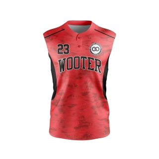 Buy Lightweight Custom Sleeveless 2-Button Baseball Jerseys Online | Wooter Apparel