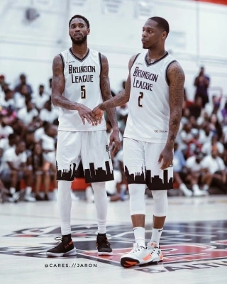 Player Wearing Wooter Custom Reversible Basketball Shorts | Wooter Apparel