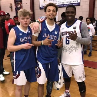 Player Wearing Wooter Custom Reversible Basketball Shorts | Wooter Apparel