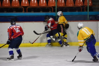 player wearing Wooter Custom Knitted Hockey Socks